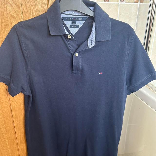 Tommy Hilfiger Men's Polo shirt - Navy - M on Productcaster.