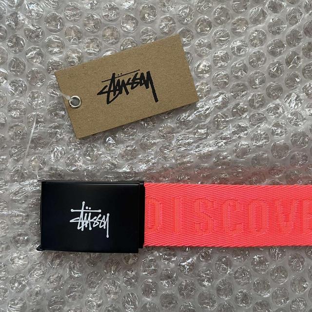 Stüssy Men's Belt - Pink/Orange on Productcaster.