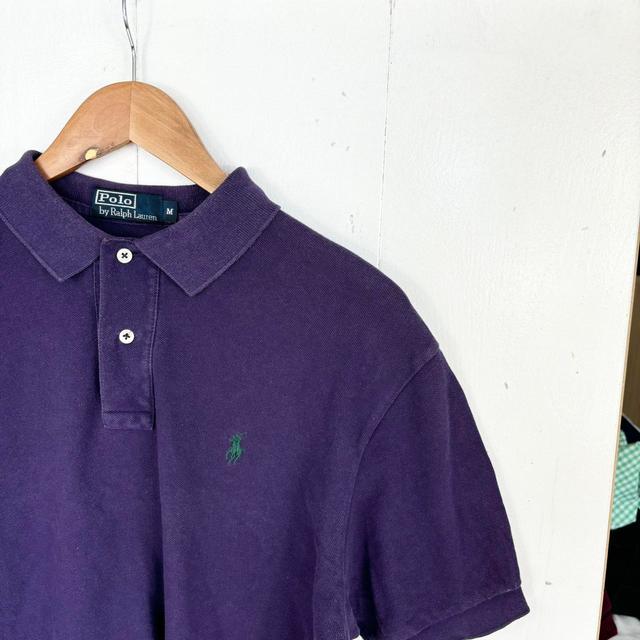 Polo Ralph Lauren Men's Polo shirt - Purple/Green - M on Productcaster.