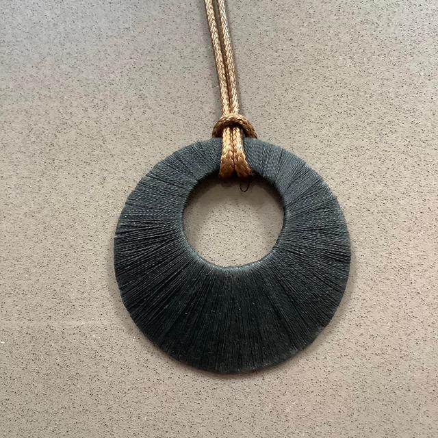 Vintage Women's Necklace - Black/Brown on Productcaster.