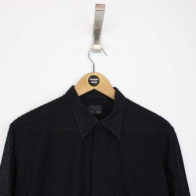 Fendi Men's Shirt - Black - M on Productcaster.