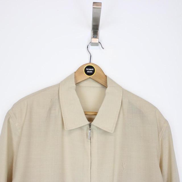 Yves Saint Laurent Men's Jacket - Tan/Cream - L on Productcaster.