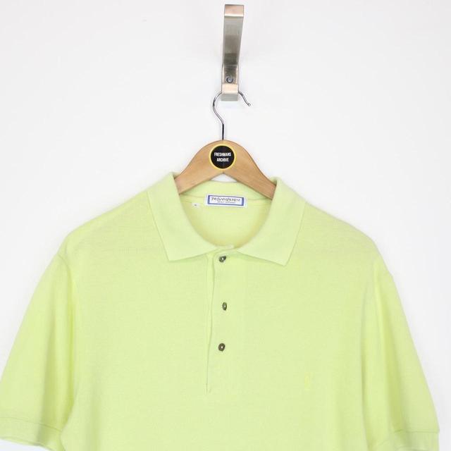 Yves Saint Laurent Men's Polo shirt - Green - M on Productcaster.