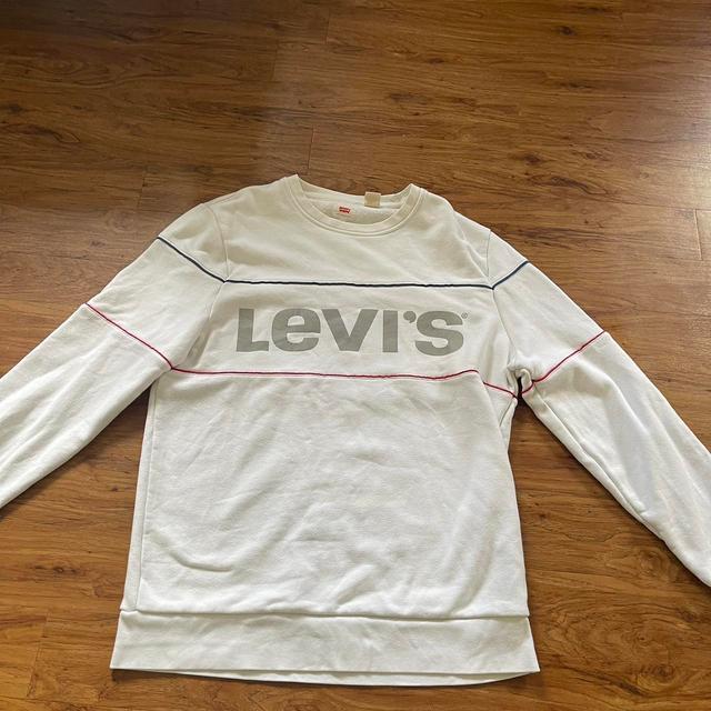 Levi's Men's Sweatshirt - White - L on Productcaster.