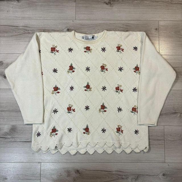 Tulchan Men's Jumper - Cream - L on Productcaster.