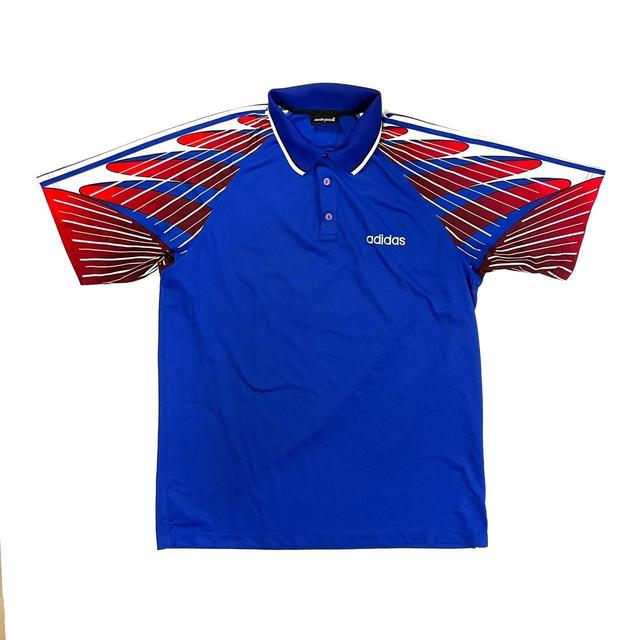 Adidas Men's Polo shirt - Blue/Navy - L on Productcaster.