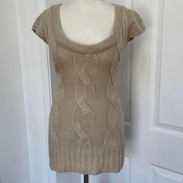 Women's Jumper - Tan/Cream - 8 on Productcaster.