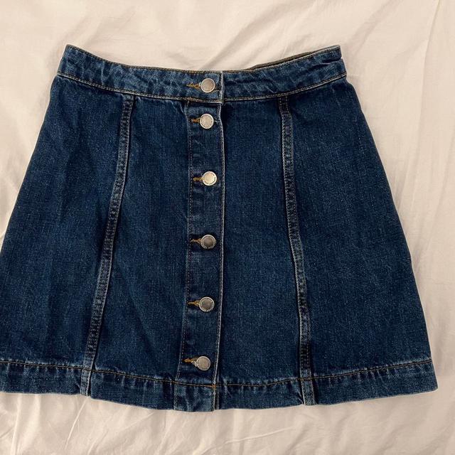 Topshop Women's Skirt - Navy/Blue - UK 6 on Productcaster.