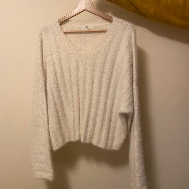 Missguided Women's Jumper - Cream/White - S on Productcaster.