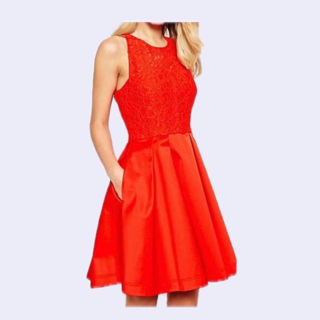 Karen Millen Women's Mini Dress - Red - 12 on Productcaster.