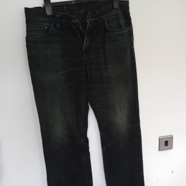 Men's Jeans - Black/Grey - 34" on Productcaster.