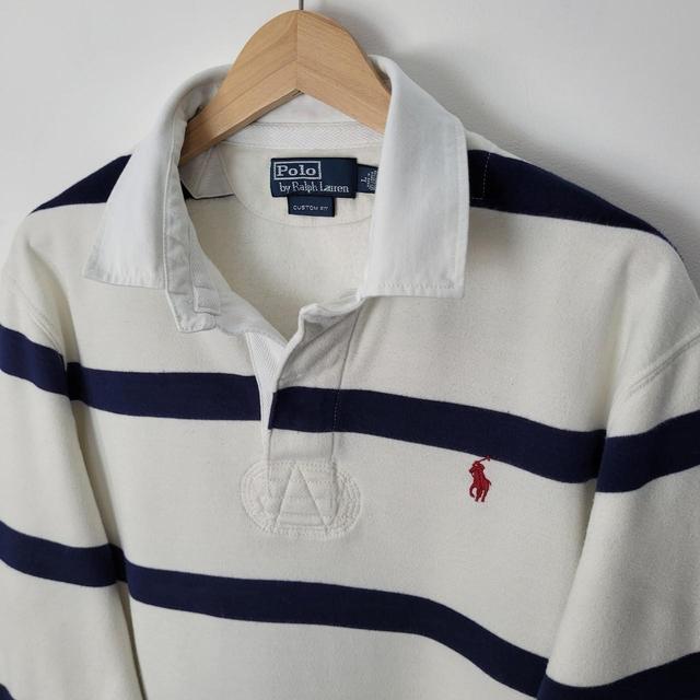 Polo Ralph Lauren Men's Sweatshirt - White/Navy - L on Productcaster.