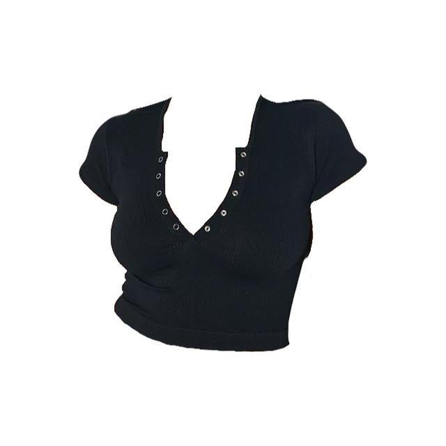 Urban Outfitters Women's Crop top - Black - S on Productcaster.