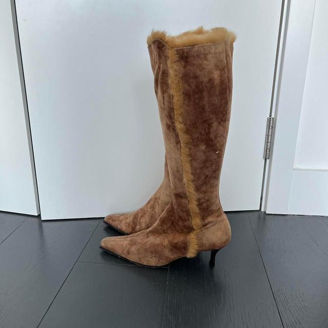 Women's Knee high Boots - Tan - UK 6 on Productcaster.