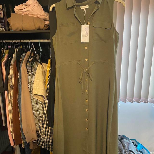 Warehouse Women's Dress - Khaki - 12 on Productcaster.