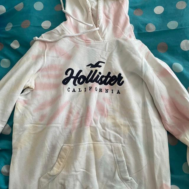 Hollister Co. Women's Hoodie - Multi/White - M on Productcaster.