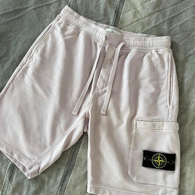 Stone Island Men's Shorts - Purple/Pink - M on Productcaster.