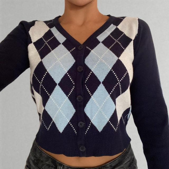 Women's Cardigan - Blue/Navy - S on Productcaster.