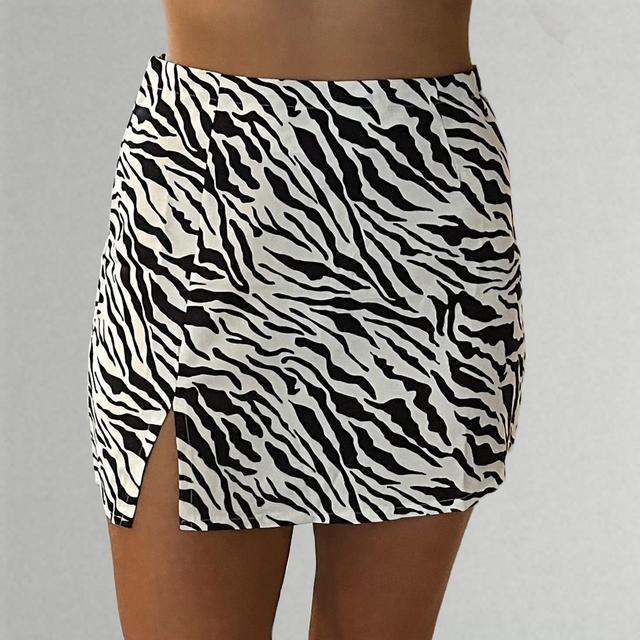 Women's Skirt - Black/White - S on Productcaster.