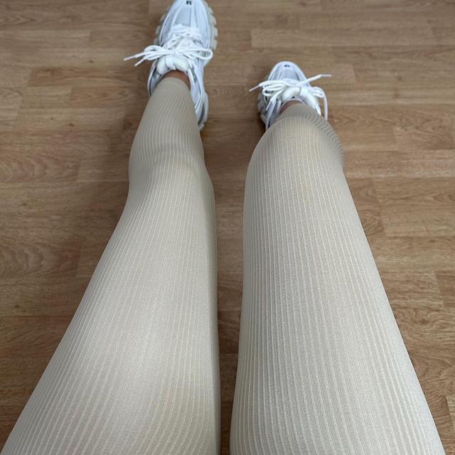 Women's Leggings - Cream - M on Productcaster.