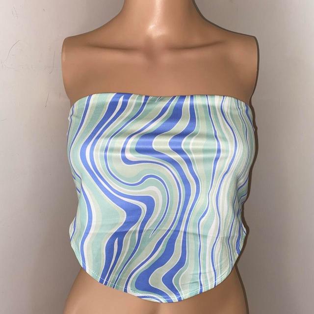 Women's Crop top - Blue/Green - S on Productcaster.