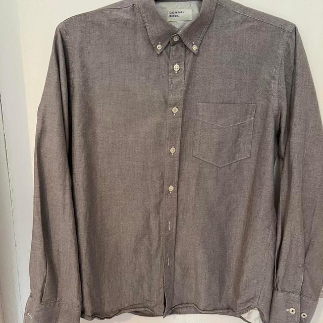 Universal Works Men's Shirt - Grey - M on Productcaster.