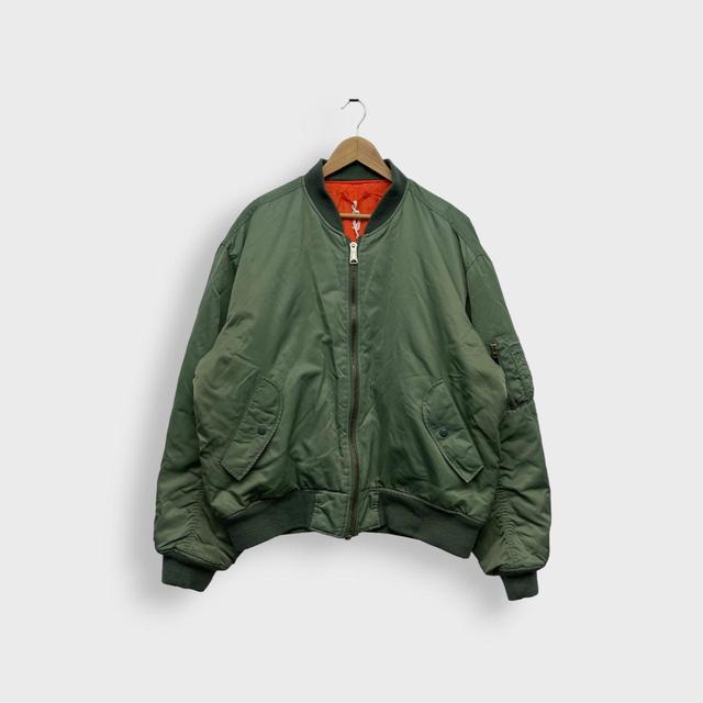 Avirex Men's Jacket - Green/Orange - L on Productcaster.