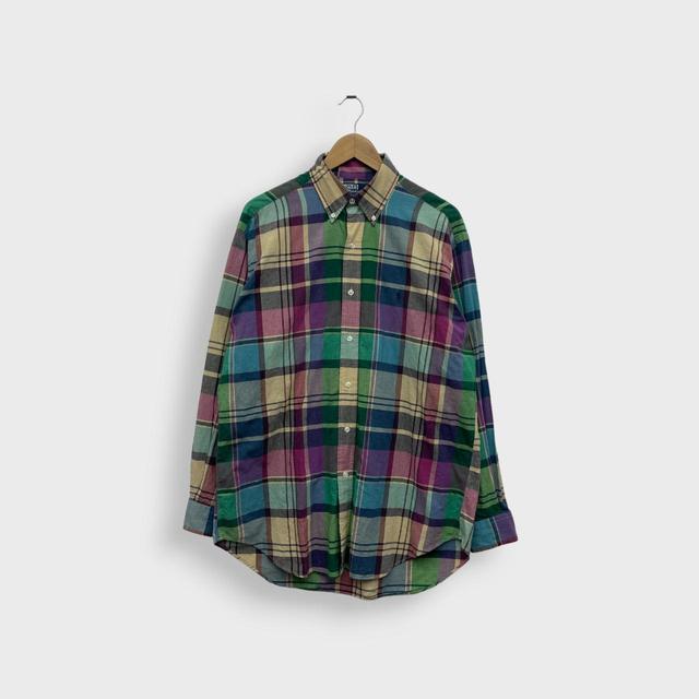 Polo Ralph Lauren Men's Shirt - Multi/Green - M on Productcaster.