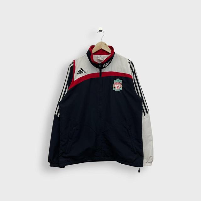 Adidas Men's Lightweight Jacket - Black/White - L on Productcaster.