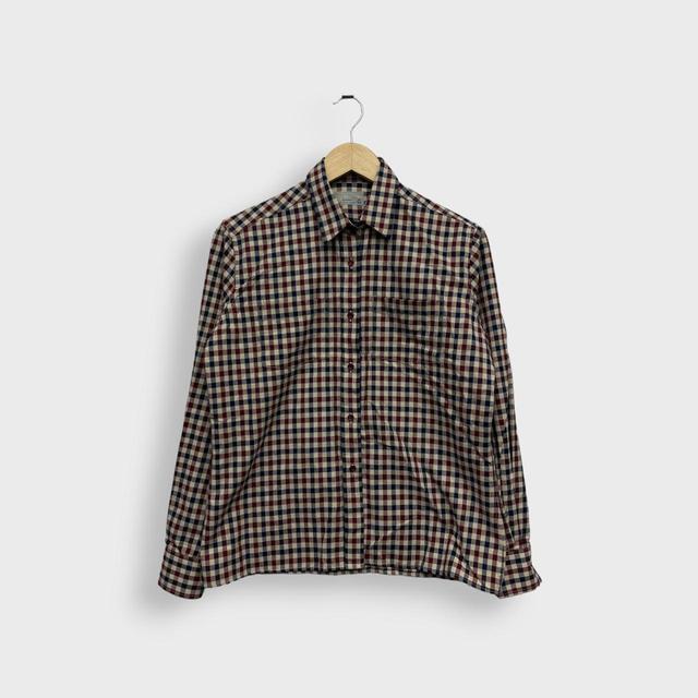 Aquascutum Men's Shirt - Red/Navy - M on Productcaster.