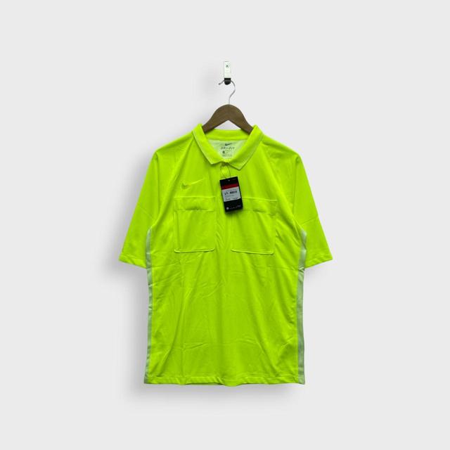 Nike Men's Polo shirt - Yellow/Green - L on Productcaster.