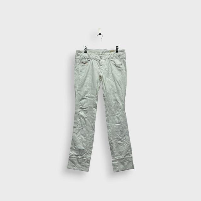 Diesel Men's Embroidered Trousers - White - 29" on Productcaster.