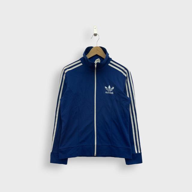 Adidas Men's Jacket - Blue/White - S on Productcaster.