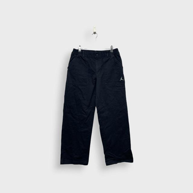 Jordan Men's Embroidered Trousers - Black - 32" on Productcaster.