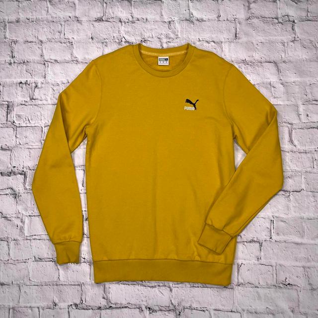 Puma Men's Sweatshirt - Yellow - S on Productcaster.