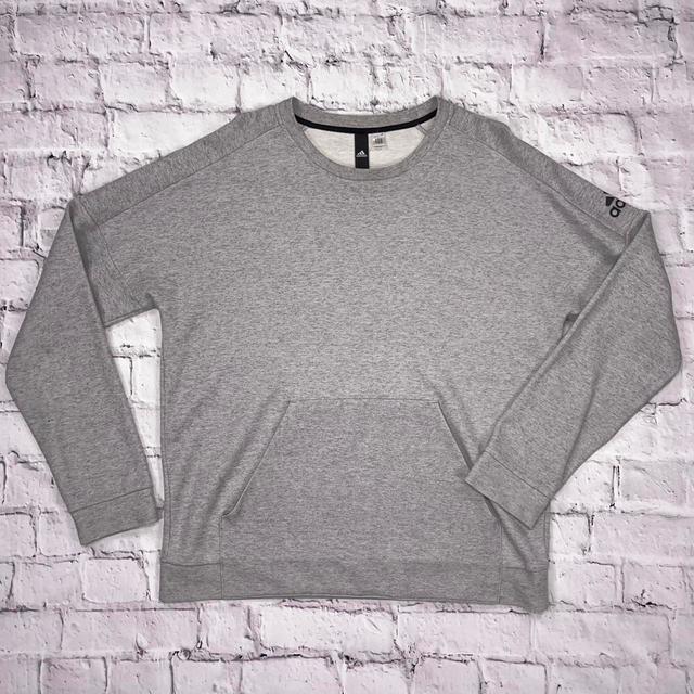 Adidas Men's Sweatshirt - Grey - L on Productcaster.