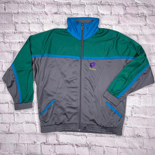 Lotto Men's Lightweight Jacket - Multi/Grey - XL on Productcaster.