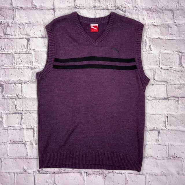 Puma Men's Jumper - Purple/Black - L on Productcaster.