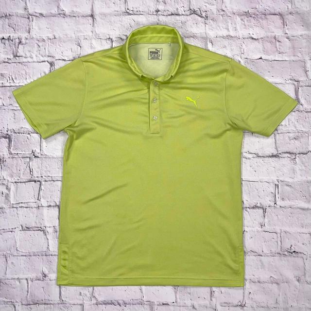 Puma Men's Polo shirt - Green - M on Productcaster.