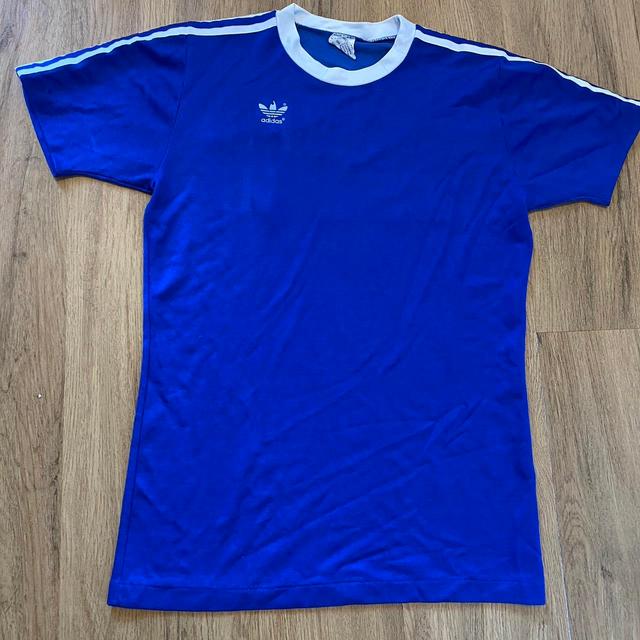 Adidas Men's T-shirt - Blue - M on Productcaster.