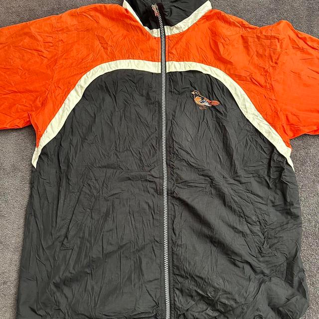 Men's Windbreaker Jacket - Multi/Orange - XL on Productcaster.