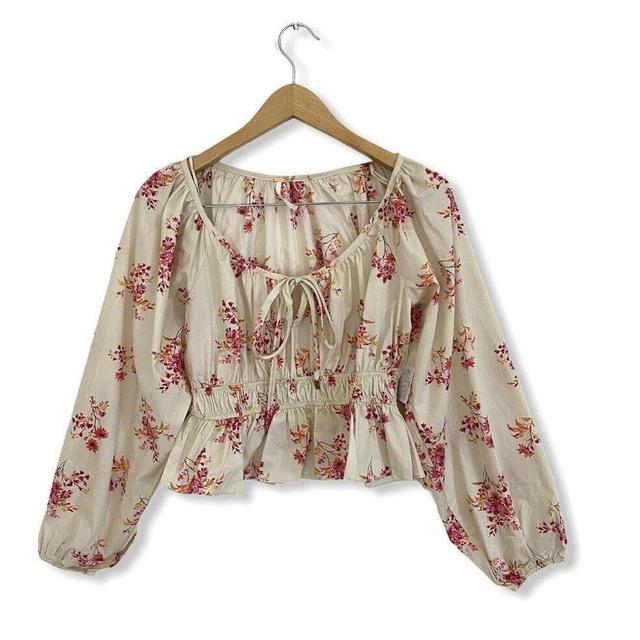 Free People Women's Blouse - Pink - M on Productcaster.