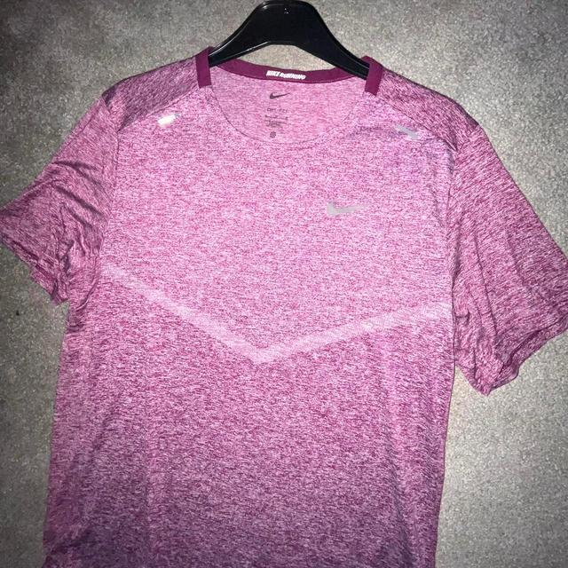 Nike Men's T-shirt - Purple/Pink - M on Productcaster.