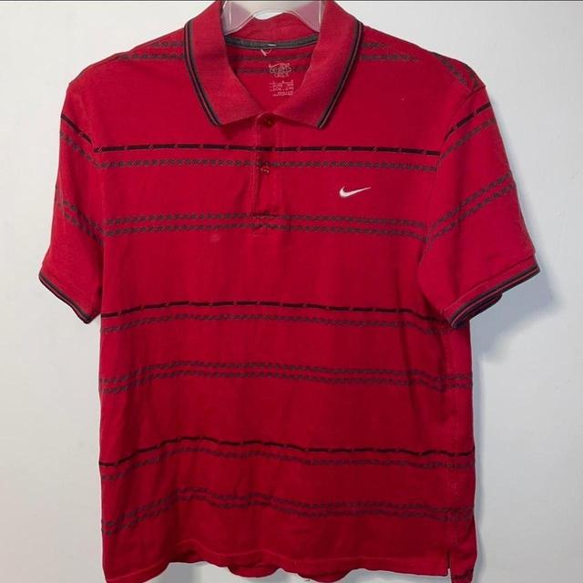 Nike Men's Polo shirt - Red - L on Productcaster.