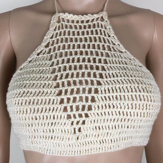 !M?ERFECT Women's Crop top - Cream - One size on Productcaster.