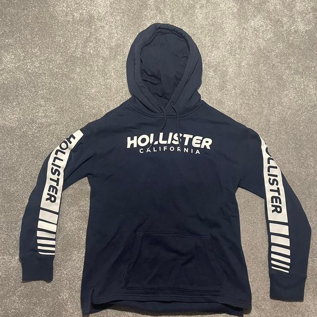 Hollister Co. Men's Hoodie - Navy - S on Productcaster.