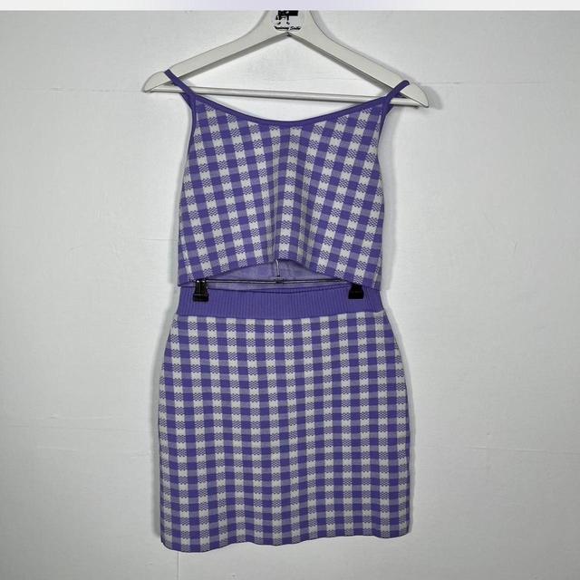 Primark Women's Skirt - Purple/White - S on Productcaster.