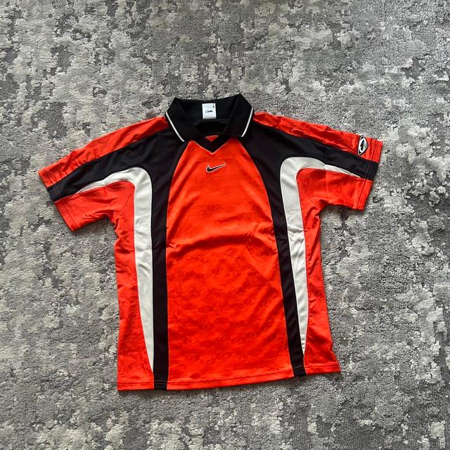 Nike Men's Top - Orange/Red - M on Productcaster.