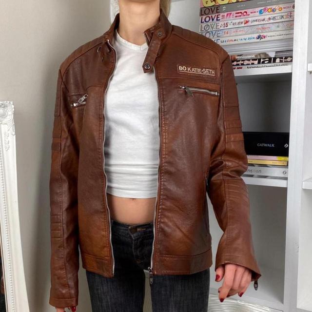 Vintage Women's Casual Jacket - Brown - L on Productcaster.