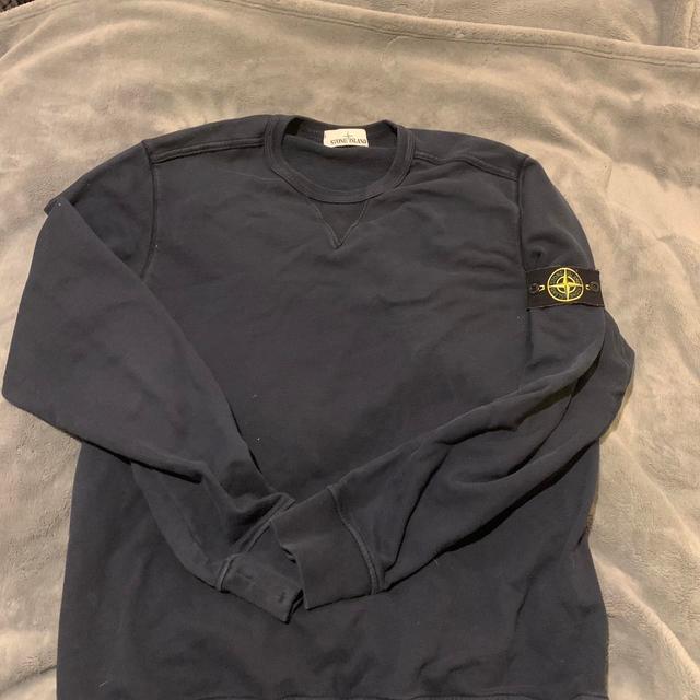 Stone Island Men's Jumper - Navy - XL on Productcaster.